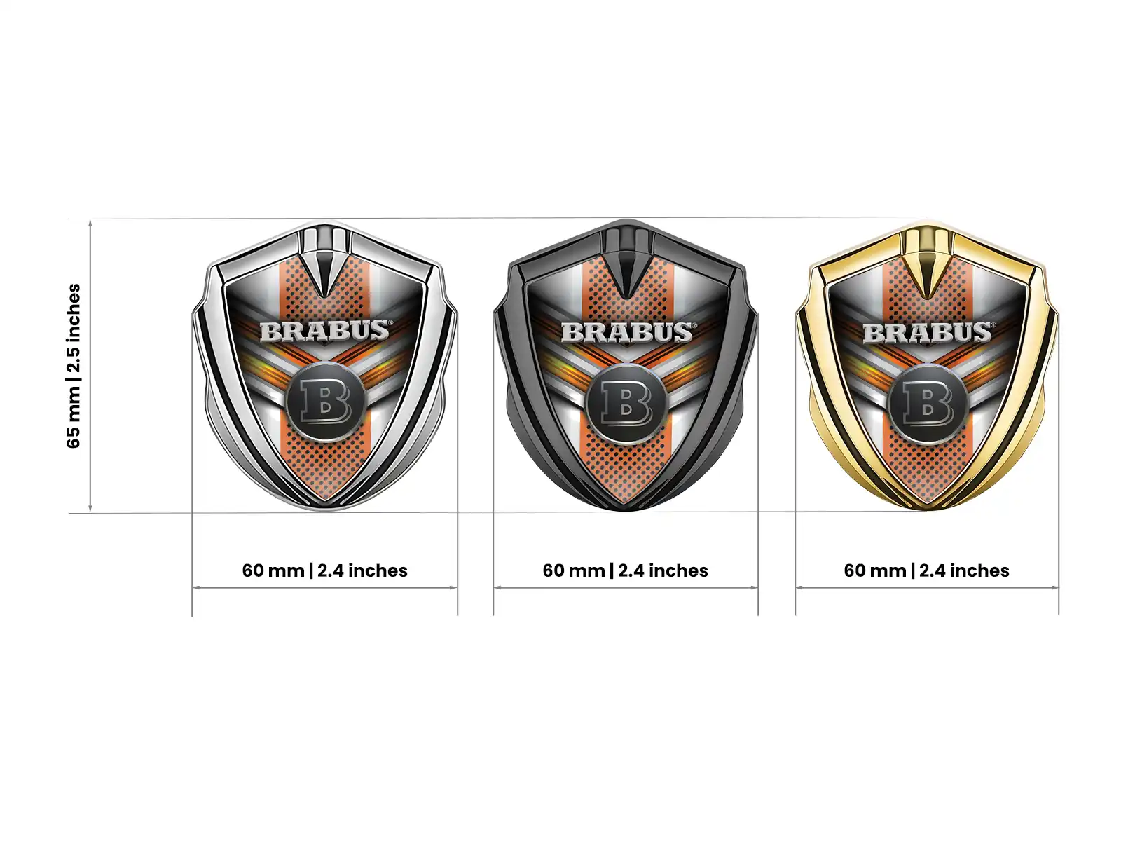 Brabus Metal Emblema Insignia Exclusiva Edición Elegante